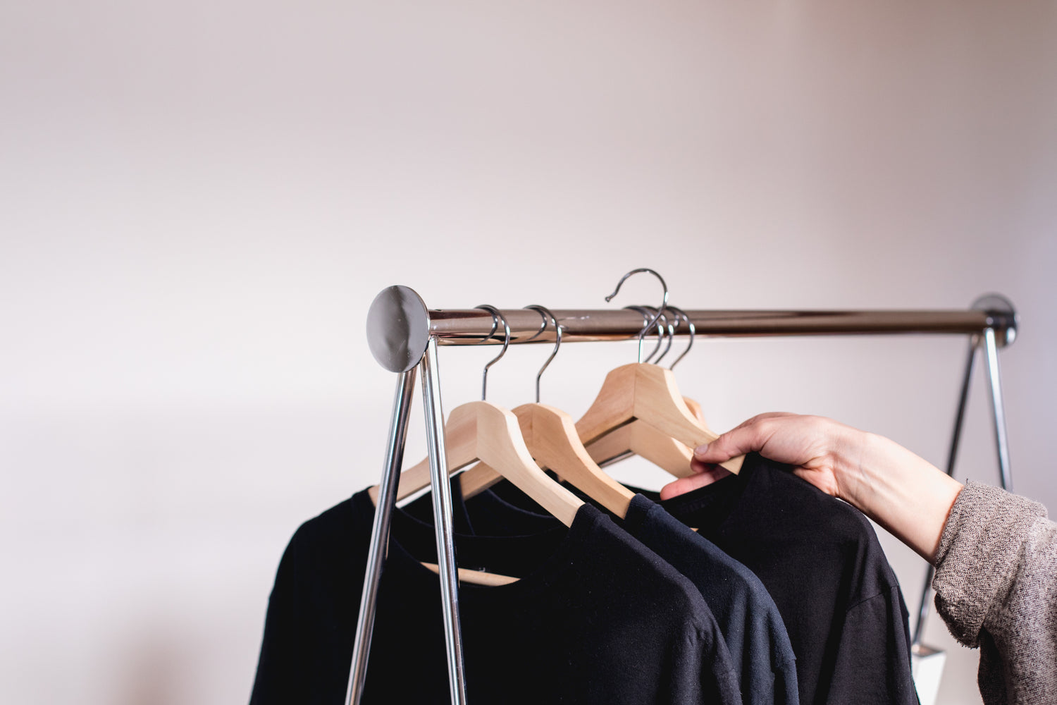 Secondhand clothing in a retail store